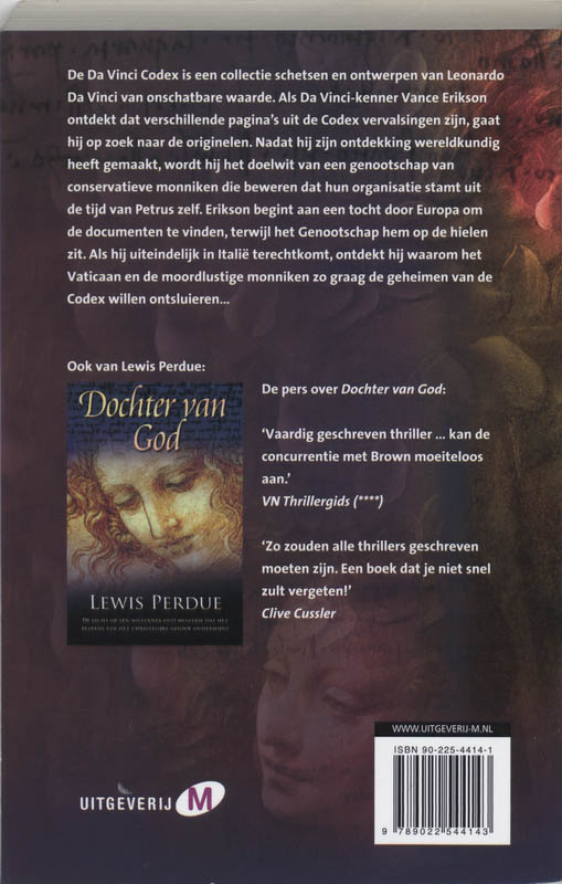 Achterkant van De Da Vinci erfenis