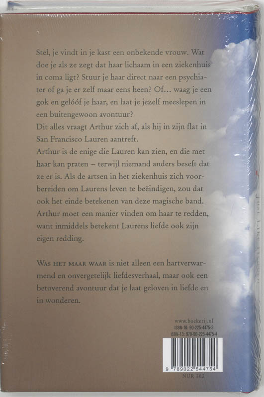 Achterkant van Was het maar waar
