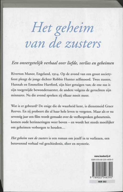 Achterkant van Het geheim van de zusters