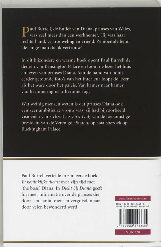 Achterkant van Dichtbij Diana
