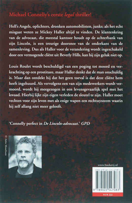 Achterkant van De Lincoln advocaat