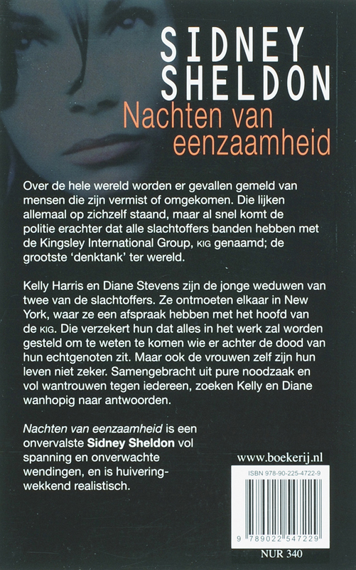 Achterkant van Nachten van eenzaamheid