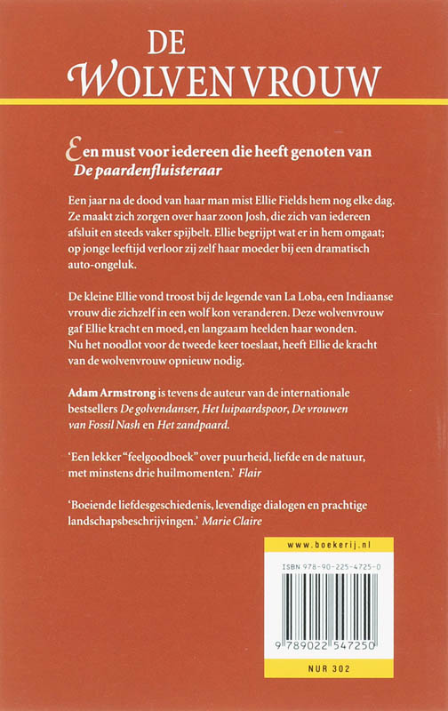 Achterkant van De Wolvenvrouw