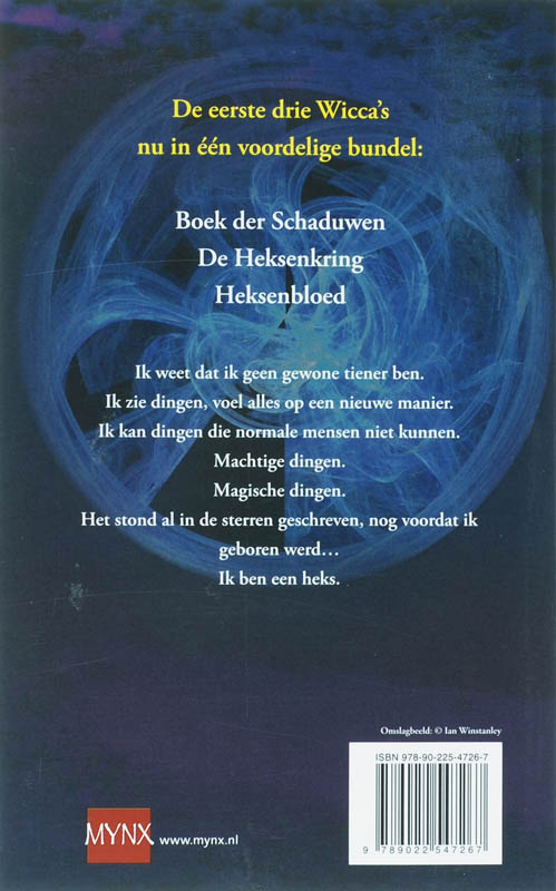 Achterkant van 3 x Wicca