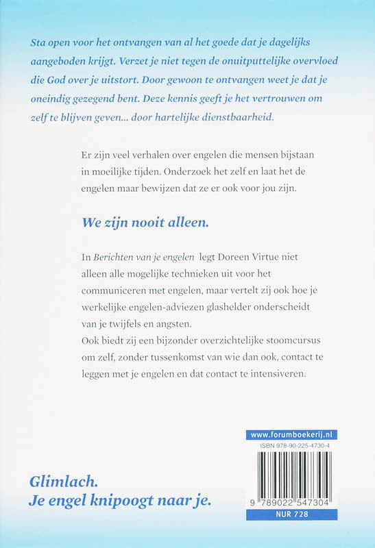 Achterkant van Berichten van je engelen