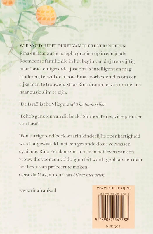 Achterkant van Mijn zusje en ik