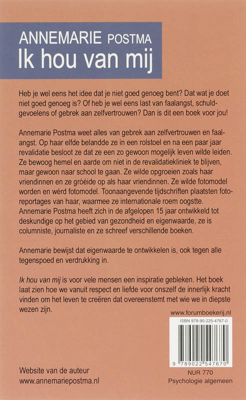Achterkant van Ik hou van mij