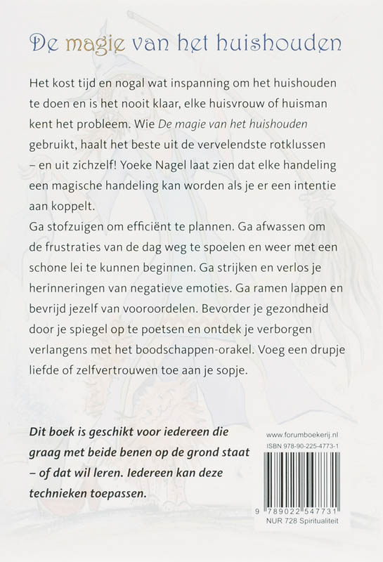 Achterkant van Magie van het huishouden