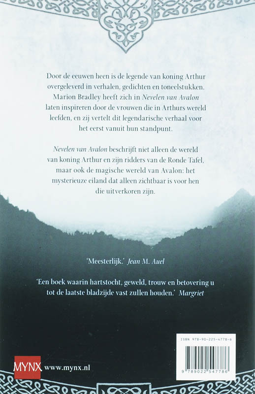 Achterkant van Nevelen van Avalon