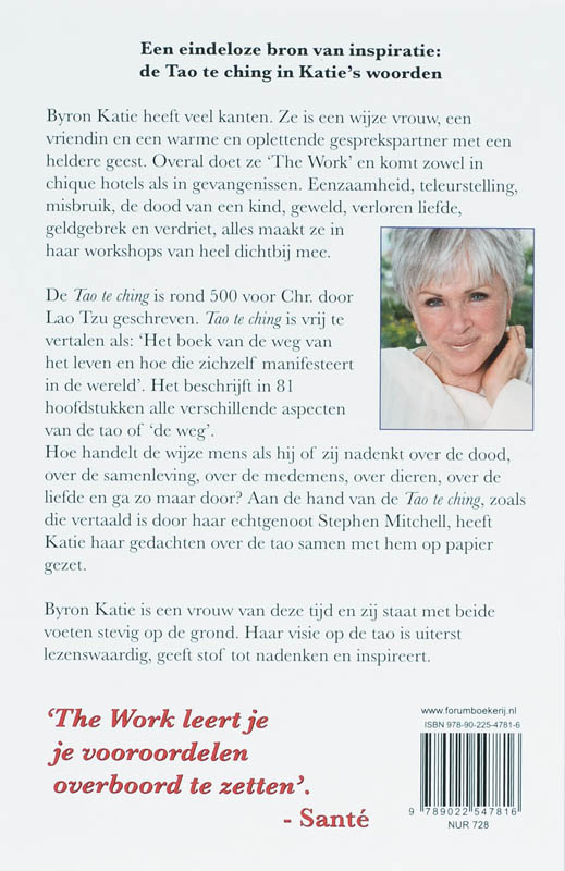Achterkant van Katie's Tao