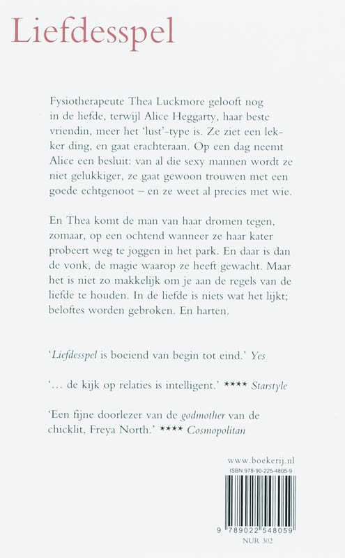 Achterkant van Liefdesspel