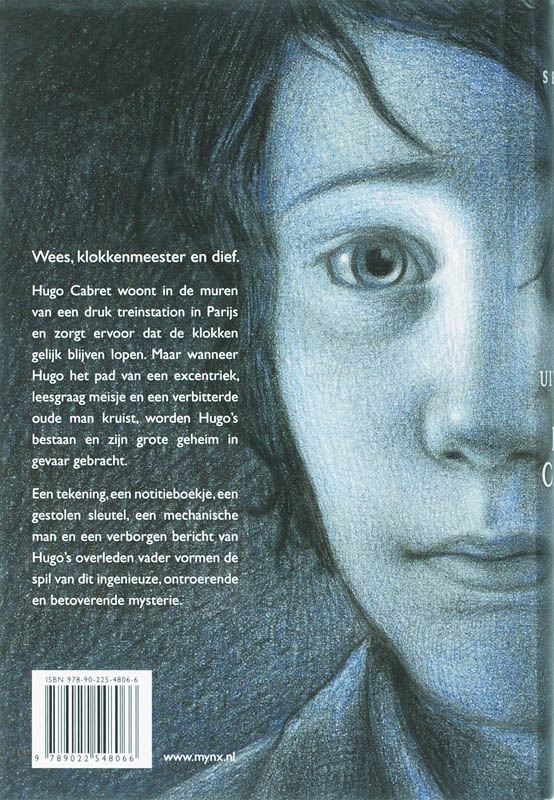 Achterkant van De uitvinding van Hugo Cabret