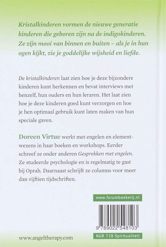Achterkant van De kristal kinderen
