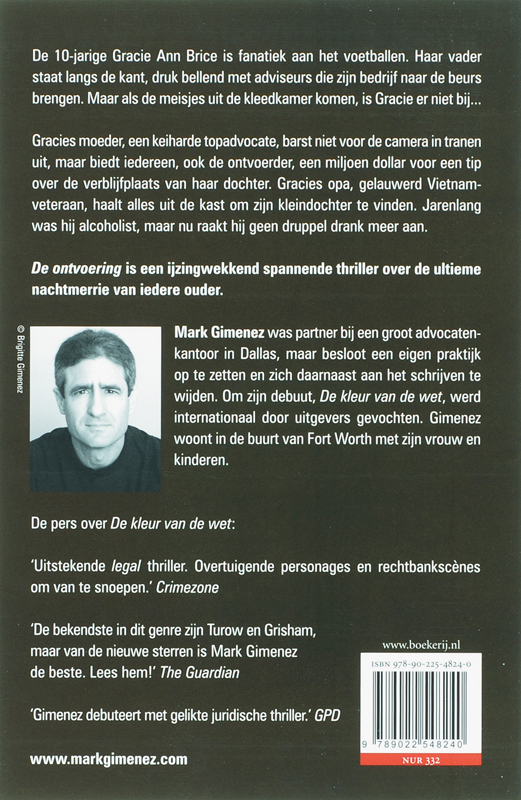 Achterkant van De ontvoering