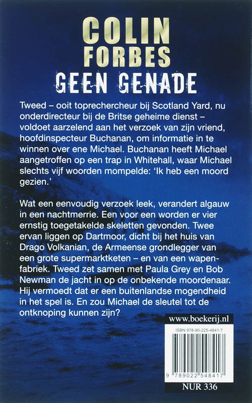 Achterkant van Geen genade