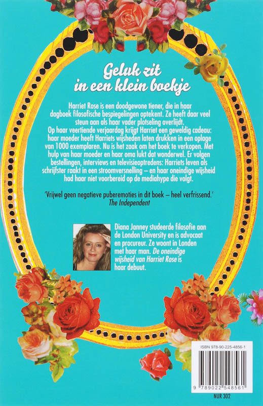 Achterkant van De oneindige wijsheid van Harriet Rose