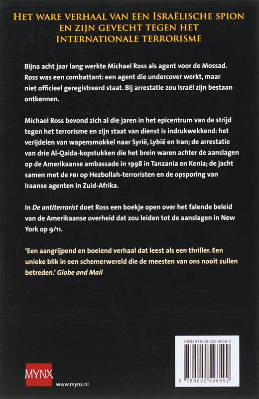 Achterkant van De anti terrorist