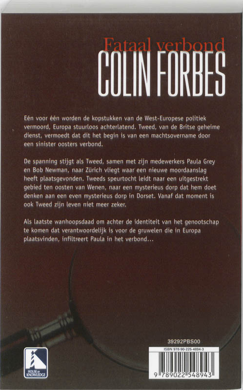 Achterkant van Fataal verbond