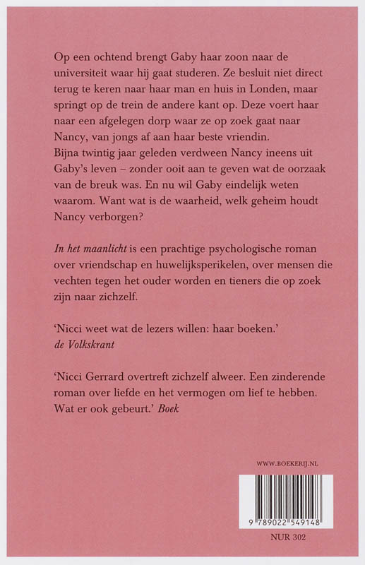Achterkant van In het maanlicht