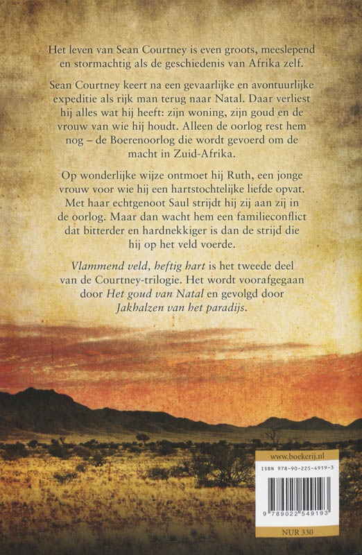 Achterkant van Vlammend veld, heftig hart