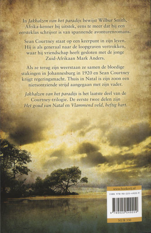 Achterkant van Jakhalzen van het paradijs