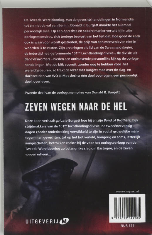 Achterkant van Zeven wegen naar de hel