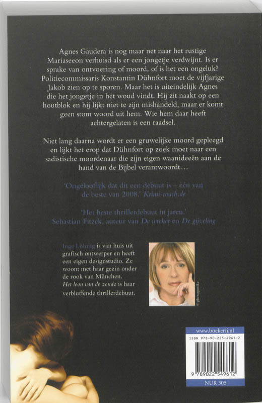 Achterkant van Het loon van de zonde