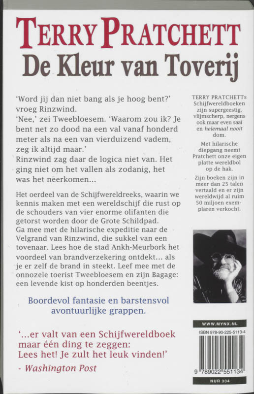 Achterkant van De kleur van toverij