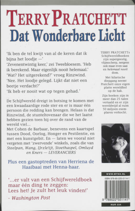 Achterkant van Dat wonderbare licht