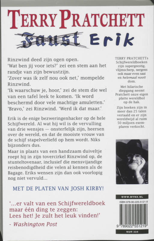 Achterkant van Faust Erik