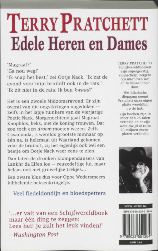 Achterkant van Edele heren en dames