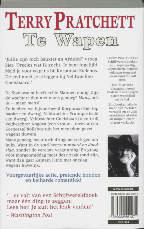 Achterkant van Te wapen