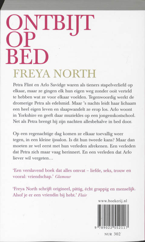 Achterkant van Ontbijt op bed