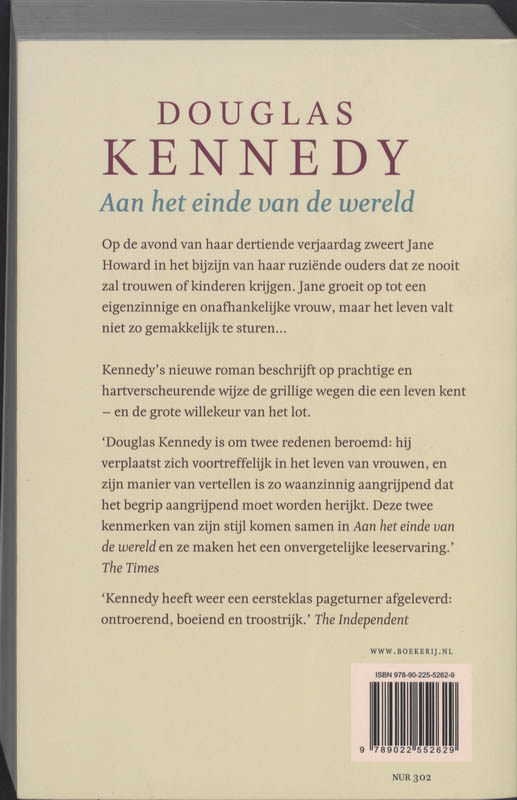 Achterkant van Aan het eind van de wereld