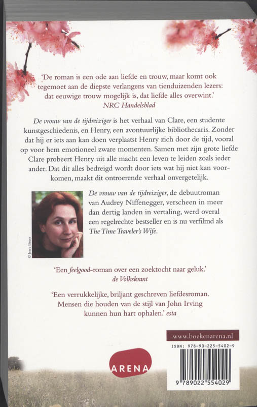 Achterkant van vrouw van de tijdreiziger