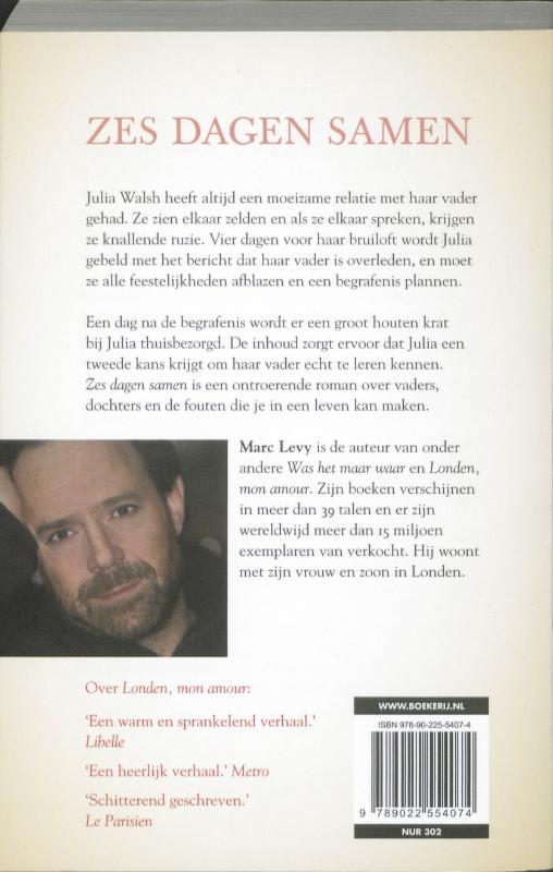 Achterkant van Zes dagen samen