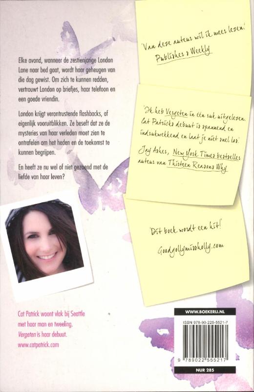 Achterkant van Vergeten