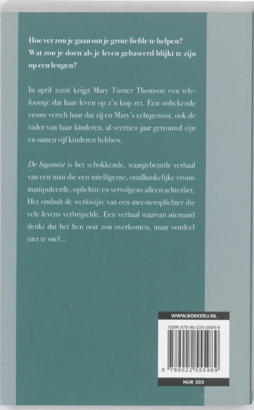 Achterkant van De bigamist