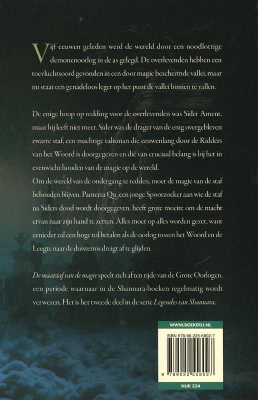 Achterkant van De maatstaf van de magie