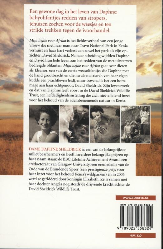 Achterkant van Mijn liefde voor Afrika
