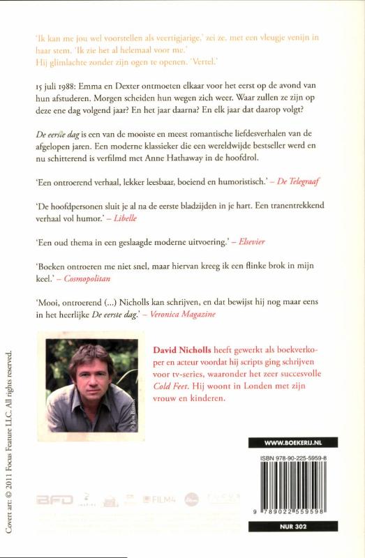 Achterkant van Eerste dag