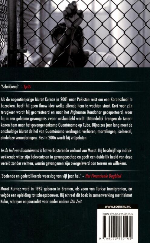 Achterkant van In de hel van Guantánamo