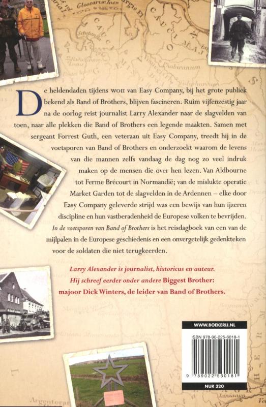 Achterkant van In de voetsporen van Band of Brothers