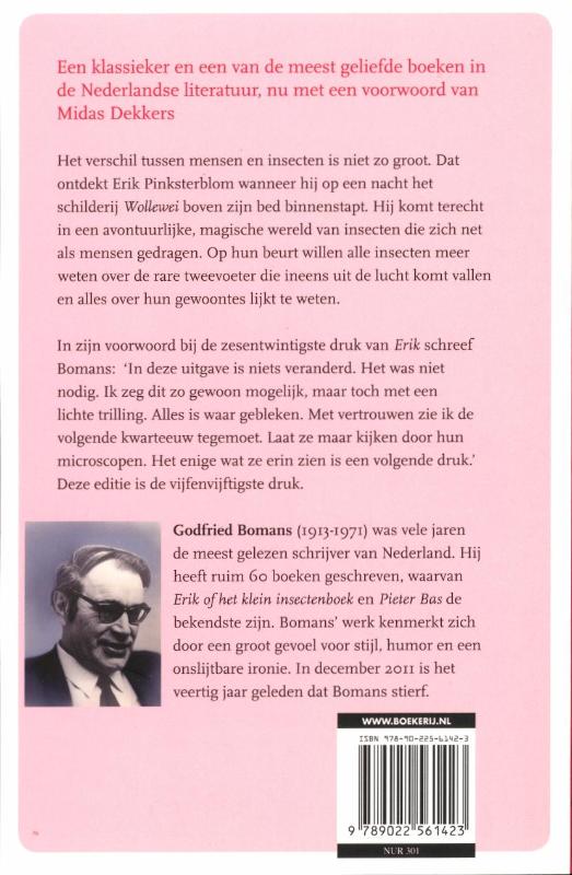 Achterkant van Erik of het klein insectenboek