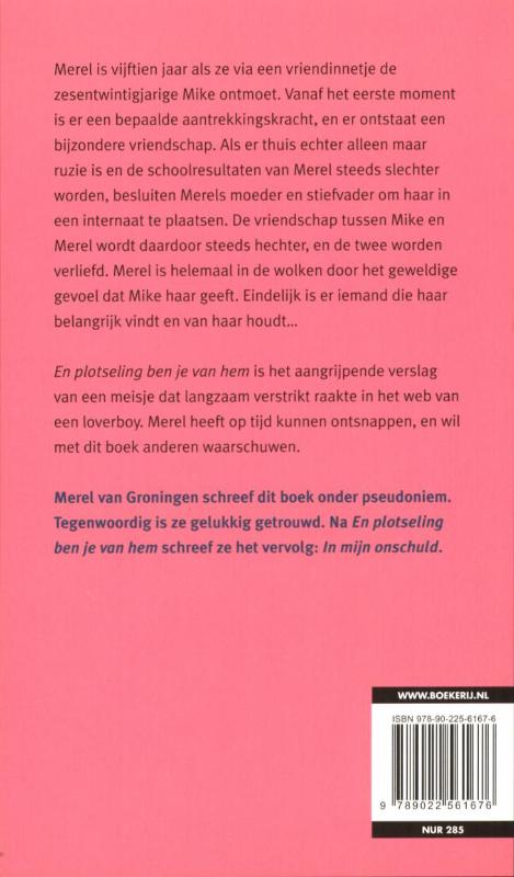 Achterkant van En plotseling ben je van hem