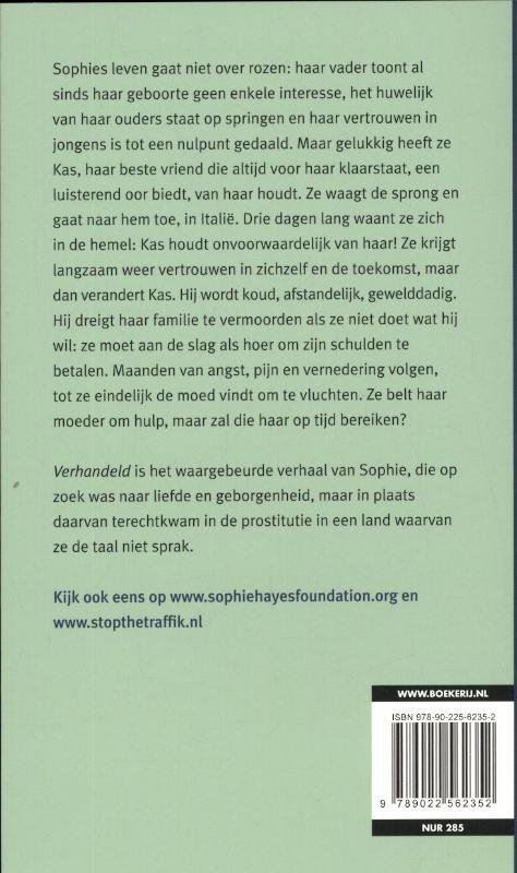 Achterkant van Verhandeld