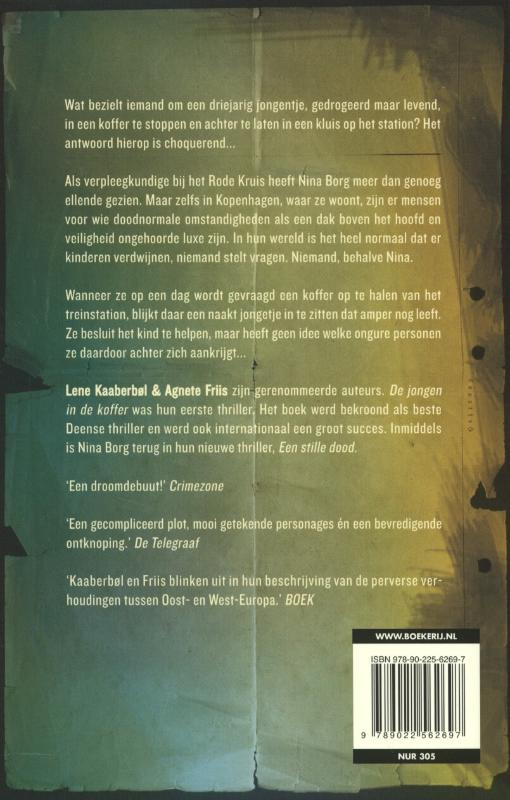 Achterkant van De jongen in de koffer