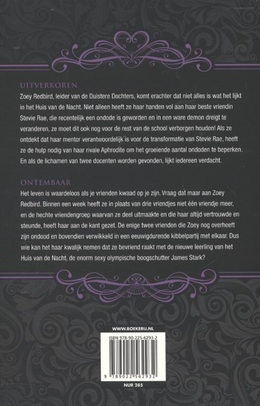 Achterkant van Uitverkoren en ontembaar