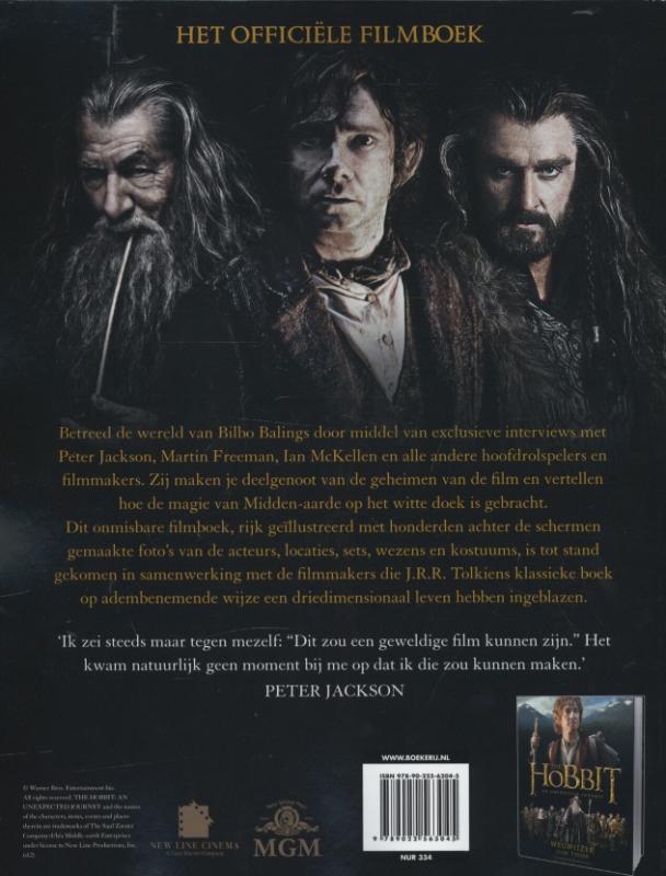 Achterkant van De hobbit filmboek