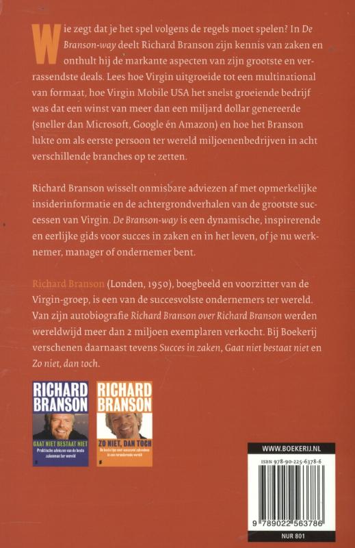Achterkant van De Branson-way